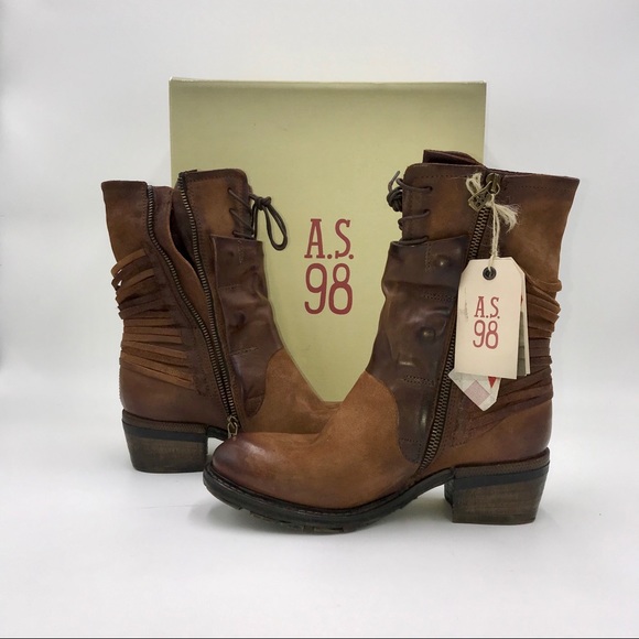 A.S.98 Shoes - SOLD!! AS98 | CHET LEATHER CASTAGNA ANKLE BOOTS